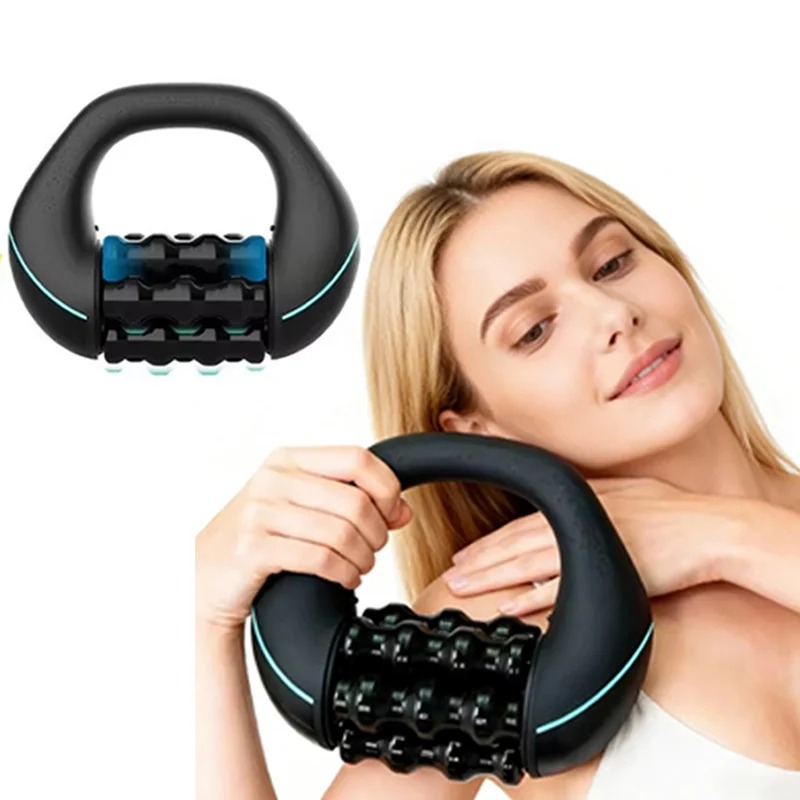 Home Gym Portable - Rodillo de Masaje Manual Vibratorio, Velocidad