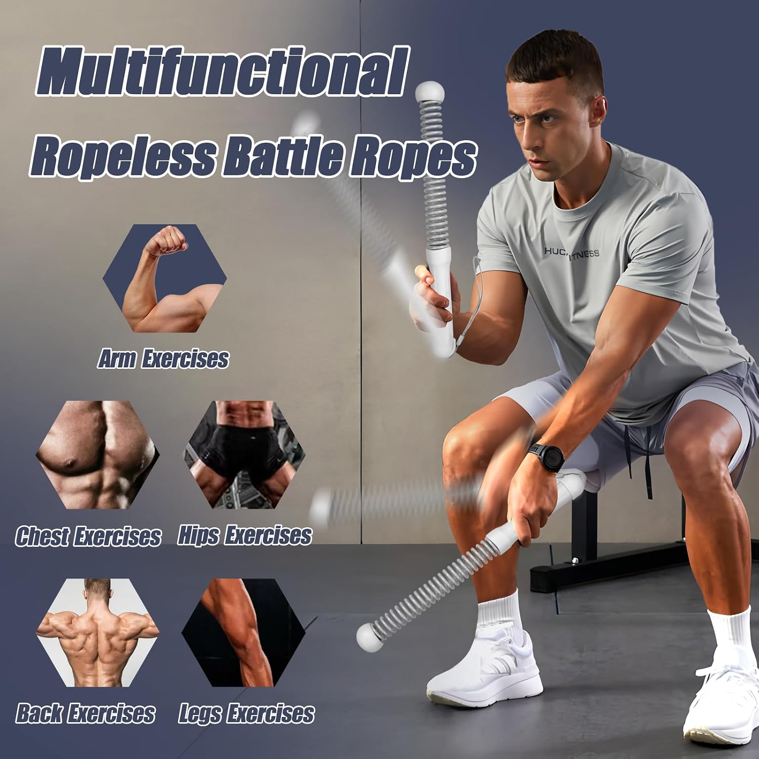 Cuerdas de resistencia sin cab - Battle Rope Heavy reseña y precio