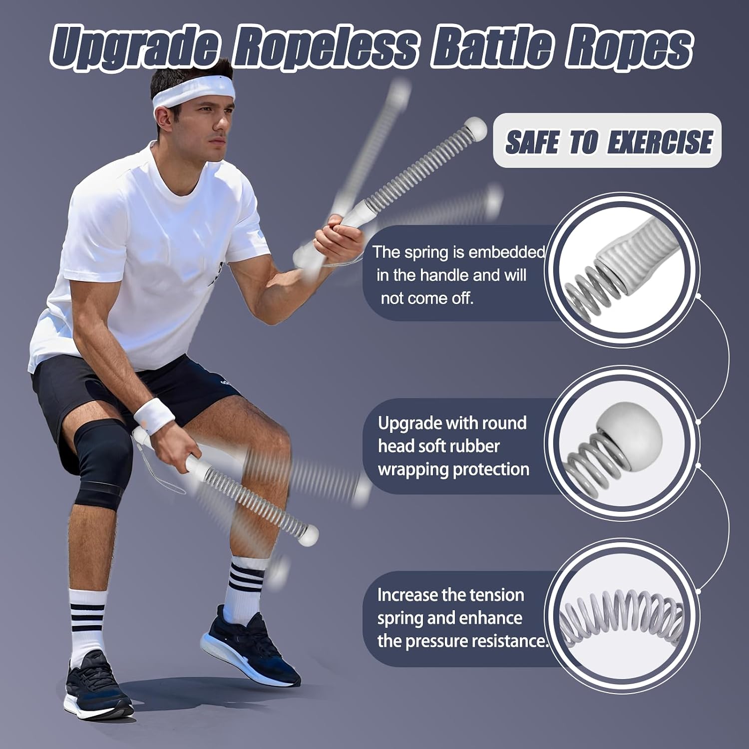 Cuerdas de resistencia sin cab - Battle Rope Heavy reseña y precio