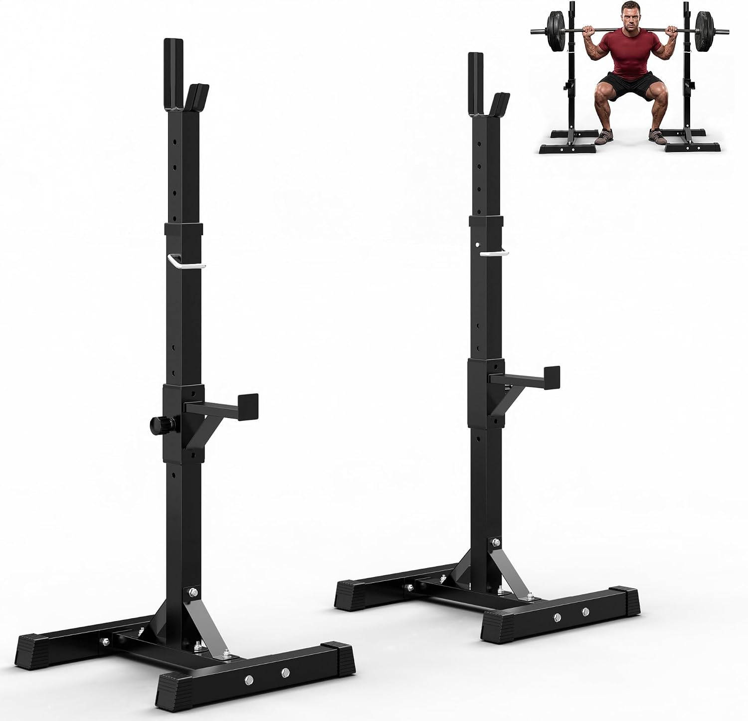 Soportes ajustables para racks - Home Gym Portable reseña y precio