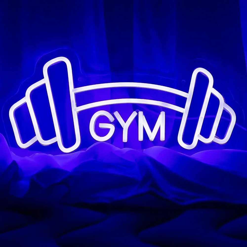 Letrero de neón con forma de m - Home Gym Neon Sign reseña y precio
