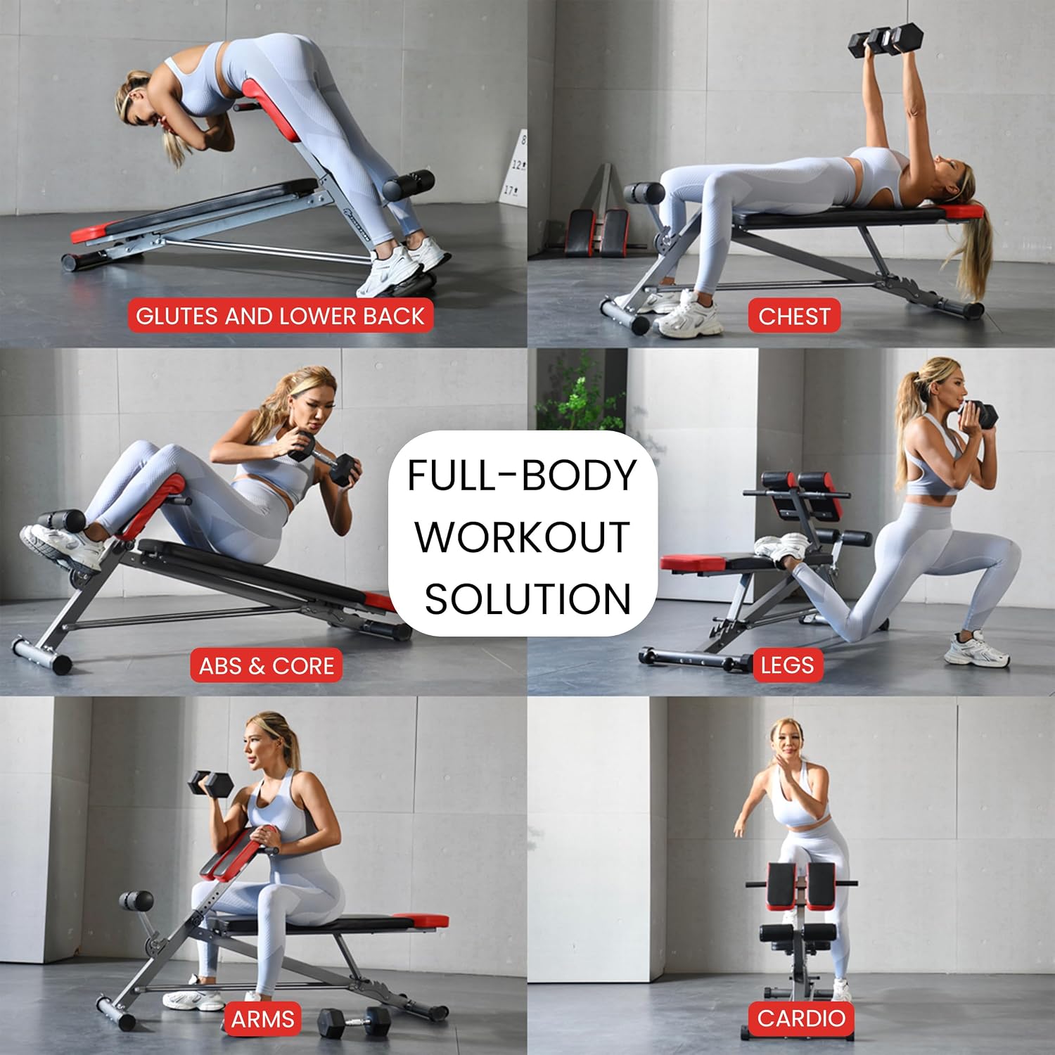 Banco de pesas multifuncional  - All In One Gym Home Equipment reseña y precio